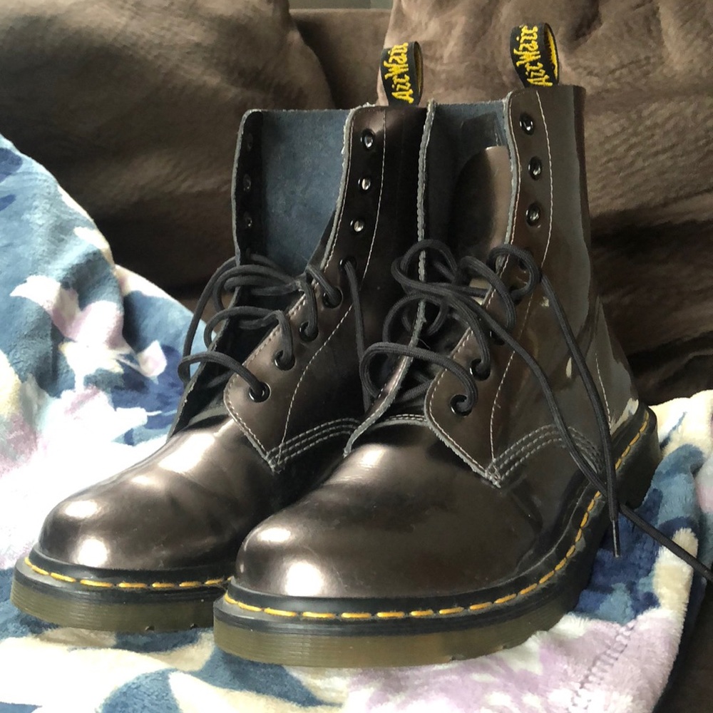 Silver / pewter Dr. Marten boots